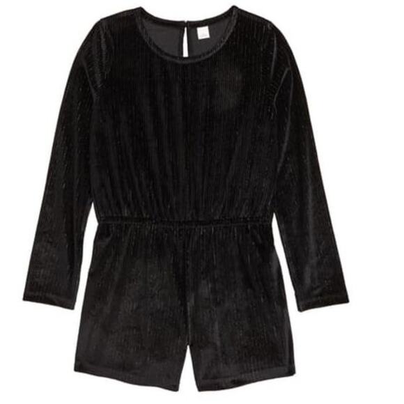 Tucker + Tate Sparkle Velvet Romper, Size Large - Picture 1 of 9